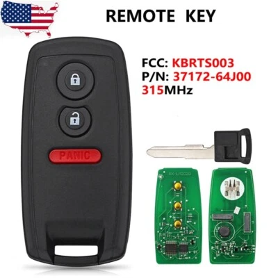 New For Suzuki Grand Vitara SX4 Smart Key Prox Fob Keyless 3 Buttons - KBRTS003 Foto 1 de 2