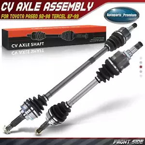 2x Front Left & Right CV Axle Assembly for Toyota Paseo 92-98 Tercel 1987-1999 - Picture 1 of 10