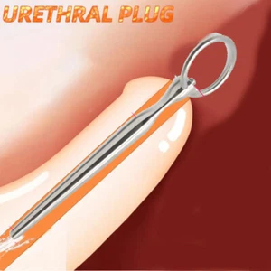 Male Stainless Steel Plug For Men Masturbator Penis Dilator Sounding SexToy - Picture 1 of 4