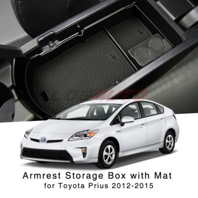 For Toyota Prius 2012-2015 Armrest Storage Box Center Console Organizer Tray - Image 1 of 4
