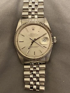 Rolex Datejust 36mm 16234 18k White Gold Fluted Bezel Watch L Serial - Picture 1 of 12