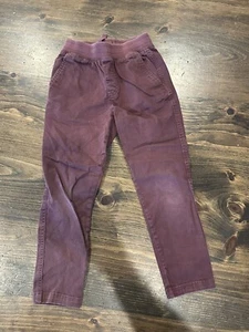 Tea Collection Boys Size 6 Marroon Timeless Stretch Twill Pull On Pants - Picture 1 of 4