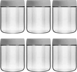 6-Pack 16Oz Glass Jars with Lids for Food Storage Meal Prep Airtight - Picture 1 of 7
