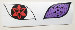 Naruto Sasuke Uchiha Rinnegan Augen Aufkleber Vinyl Decal Windows/Laptop wasserdicht - Bild 1 von 5