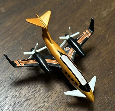 Matchbox 2009 Diecast Pusher Prop Airplane - SB82 City Commuter- Orange & White - Image 1 of 4