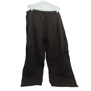 Hanes Sleepwear Womens Brown Stretch Knit Pants Drawstring Lounge Wear 3X - Picture 1 of 8