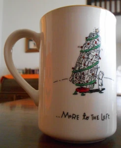 Merry Masterpieces Mugs (pair) 12 oz. More to the Left Porcelain Dayton Hudson ! - Picture 1 of 12