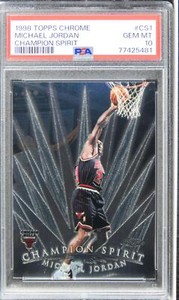 1998 Topps Chrome Michael Jordan CHAMPION SPIRIT HOF #CS1 PSA 10 GEM MINT