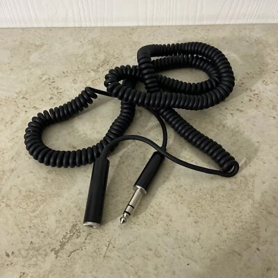 Vintage Stereo Extension Audio Cable 1/4" Male To 1/4" Female Gray 1M 6.35mm - Image 1 of 4