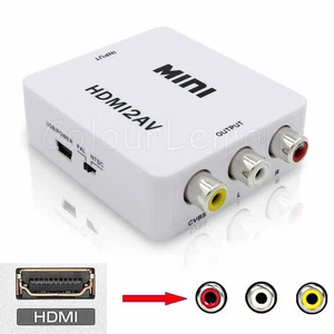 1080P HDMI to AV 3 RCA Composite CVBS S-Video Converter Adapter PS3 SKY HDTV DVD - Picture 1 of 7