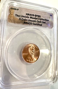 2008-P ANACS SP69 LINCOLN 1c ~Lincoln Master Coll. ~Final Memorial Yr ~ STUNNING - Picture 1 of 4