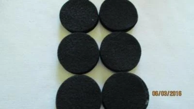 Felt Circles 1 1/2" Flower Pad Patch Crafts Hair Clips MADE IN THE USA,BLACK,30 - Image 1 of 2