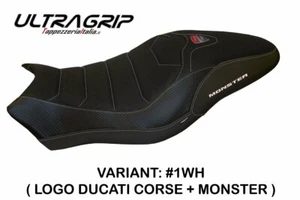 Ducati Monster 1200 - 1200S 2017 - 2018 Tappezzeria Italia White Seat cover - Picture 1 of 1