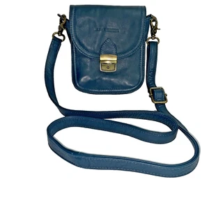 Wanderers Travel co. Glastonbury Festival Crossbody Handbag, French Navy 7"x 6" - Picture 1 of 15