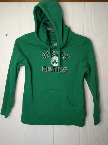 Fanatics Sweater Adult Sz S Green Boston Celtics Pullover Hoodie FLAW Cover