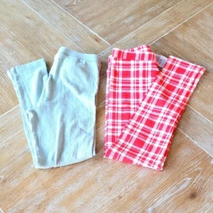 Crewcuts Girls Lot Of 2 Leggings: Plaid/Light Green Size 8 NWOT - Picture 1 of 5