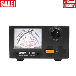 NISSEI Mini RX-103 SWR/Watt Meter 1.6-60MHz HF/V/U Band 2KW for Walkie Talkie - Picture 1 of 5