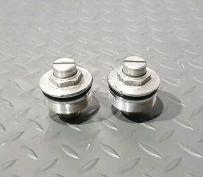 ♻️ Suzuki RF 900 R RF900R 1994 - 1999 Top Fork Cap Bolt Adjusters Pair ♻️  - Image 1 of 4