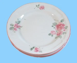 Gibson Housewares Floral Salatteller Rosa Rosen Design 8,5" 3er Set - Bild 1 von 8