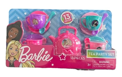 Barbie Juego de 13 Piezas Tea Party Regalo Niños Tiempo de Juego Foto 1 de 4