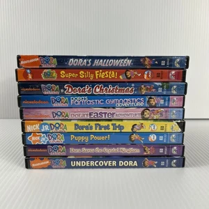 DVD Lot Dora the Explorer Halloween Christmas Easter Gymnastics Puppy Crystal - Picture 1 of 10