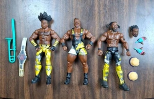 Mattel WWE Elite The New Day Booty O's Xavier Woods Big E Kofi Kingston Lot - Picture 1 of 3