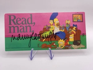 Nancy Cartwright Signed Bookmark Bart Simpson  JSA Authenticated - Picture 1 of 4