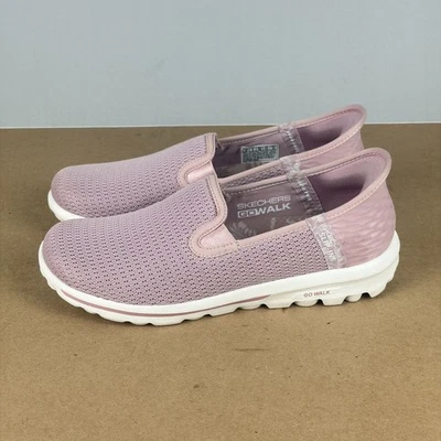 Zapatos sin cordones Skechers Go Walk 5 Joy Vela para mujer 6 espuma viscoelástica rosa malva Foto 1 de 4