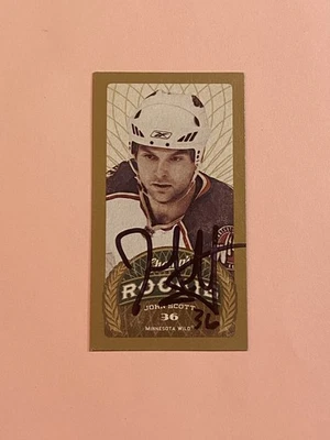 John Scott 2009-10 Upper Deck Champ’s Rookie RC Mini IP Auto Autograph - Image 1 of 3