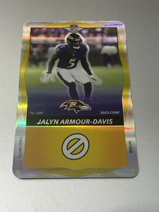 2025 Uno Elite Core Yellow Foil - JALYN ARMOUR-DAVIS #008 Baltimore Ravens - Picture 1 of 2