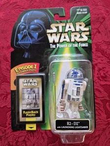 Star Wars R2-D2 With Launching Lightsaber Power Of The Force 1998 NEW - Picture 1 of 4