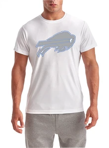 New With Tags / WHITE OUT /Buffalo Bills T-Shirt / Wicking TriDri Shirt - Picture 1 of 6