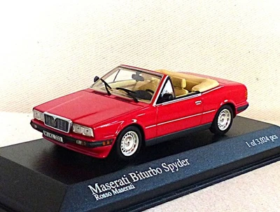 MASERATI BITURBO SPIDER - MINICHAMPS 1/43 ED LIMITEE 3024 EX - Photo 1/4
