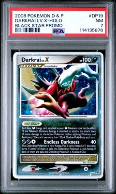 POKEMON GREAT ENCOUNTERS DARKRAI LV X #DP19 ULTRA RARE PSA 7 NM #114135876 - Image 1 of 2