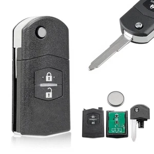 2 Tasten Funk Schlüssel Fernbedienung 433MHz Für Mazda 3 5 6 CX7 Chip 4D63 - Bild 1 von 12