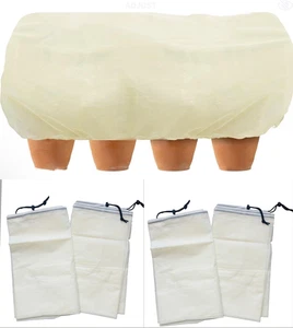 4 x Reusable Plant Covers Freeze Protection Shrub Covers ( 44"x18"x11") H-432 - Picture 1 of 9