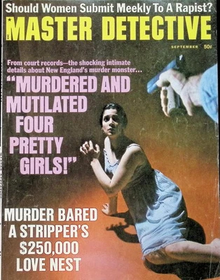 VINTAGE MASTER DETECTIVE 9/1970 MAGAZINE TRUE CRIME PULP POLICE INVESTIGATOR Foto 1 de 2