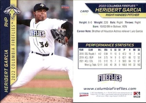 Heribert Garcia 2022 Choice Columbia Fireflies #13 RC Card FREE SHIP - Picture 1 of 1