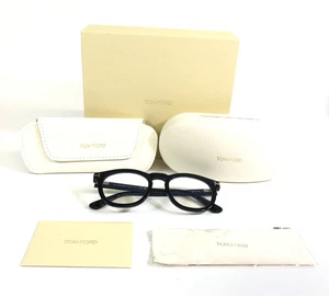 Tom Ford Eyeglasses Frames TF5993-B ECO 001 Shiny Black with Clip-Ons 50-21-145 - Picture 1 of 16