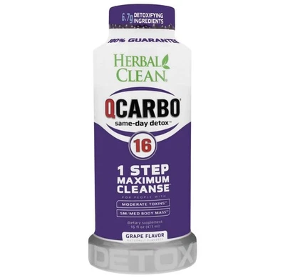Herbal Clean ~ Qcarbo 32 ~*Uva*~ 32oz ~ Sellado ~ Exp.03/2027 Foto 1 de 4