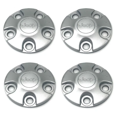 Juego de 4 Jeep Wrangler 2007-2018 16" rueda de acero plata tapa central parte # 1AH90TR Foto 1 de 4