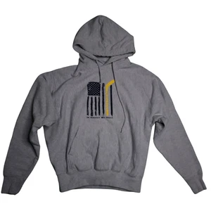 Points North “In Hockey We Trust” Men's Gray Hoodie Size M – Heavy-Duty - Picture 1 of 3