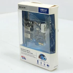 Belkin SuperSpeed USB 3.0 PCI Express Add-In Card New in Box - Picture 1 of 5