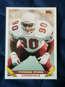 1993 Topps Football Card #435 Tyronne Stowe - Phoenix Cardinals  - Picture 1 of 2