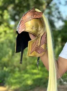 Elven Plumed Helmet for Cosplay Perfect LOTR Medieval Armor For Christmas Gift - Picture 1 of 9