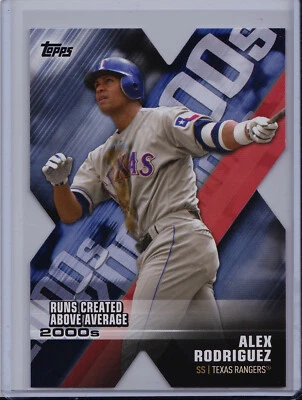 Alex Rodriguez 2020 Topps Series 1 Blue Parallel Decade Dominance Die-Cut Insert - Image 1 of 2