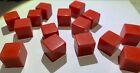 Vintage Bakelite Findings.  Lustrous Red Cube Dice 9/16" diameter. 100s avail.
