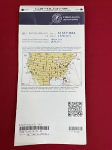 Mappa Aeronautica 2014 KLAMATH FALLS SECTIONAL, 91° Edizione - Foto 1 di 4