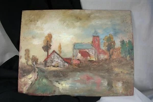 Óleo sobre táblex. Impresionista. Oil on tablex. Impressionistic. - Imagen 1 de 9