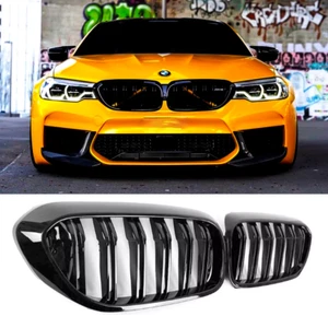 Rejilla delantera negra brillante para BMW Serie 5 G30 G31 F90 (M5) 2017-2018 - Imagen 1 de 6